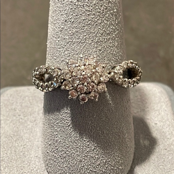 Vintage Camrose & Kross JBK Jackie Kennedy 925 Silver Crystal Ring Size 9.75 - Picture 5 of 15